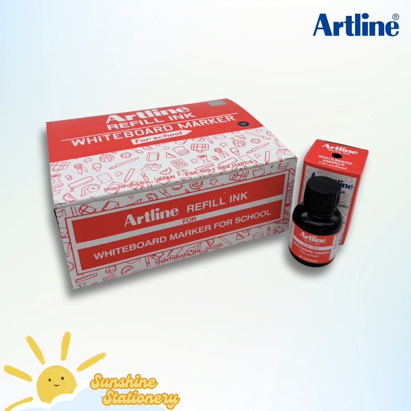

[BOX/12PCS] ARTLINE Refill Ink Whiteboard Markers ESK-50S Tinta Spidol Non-permanen