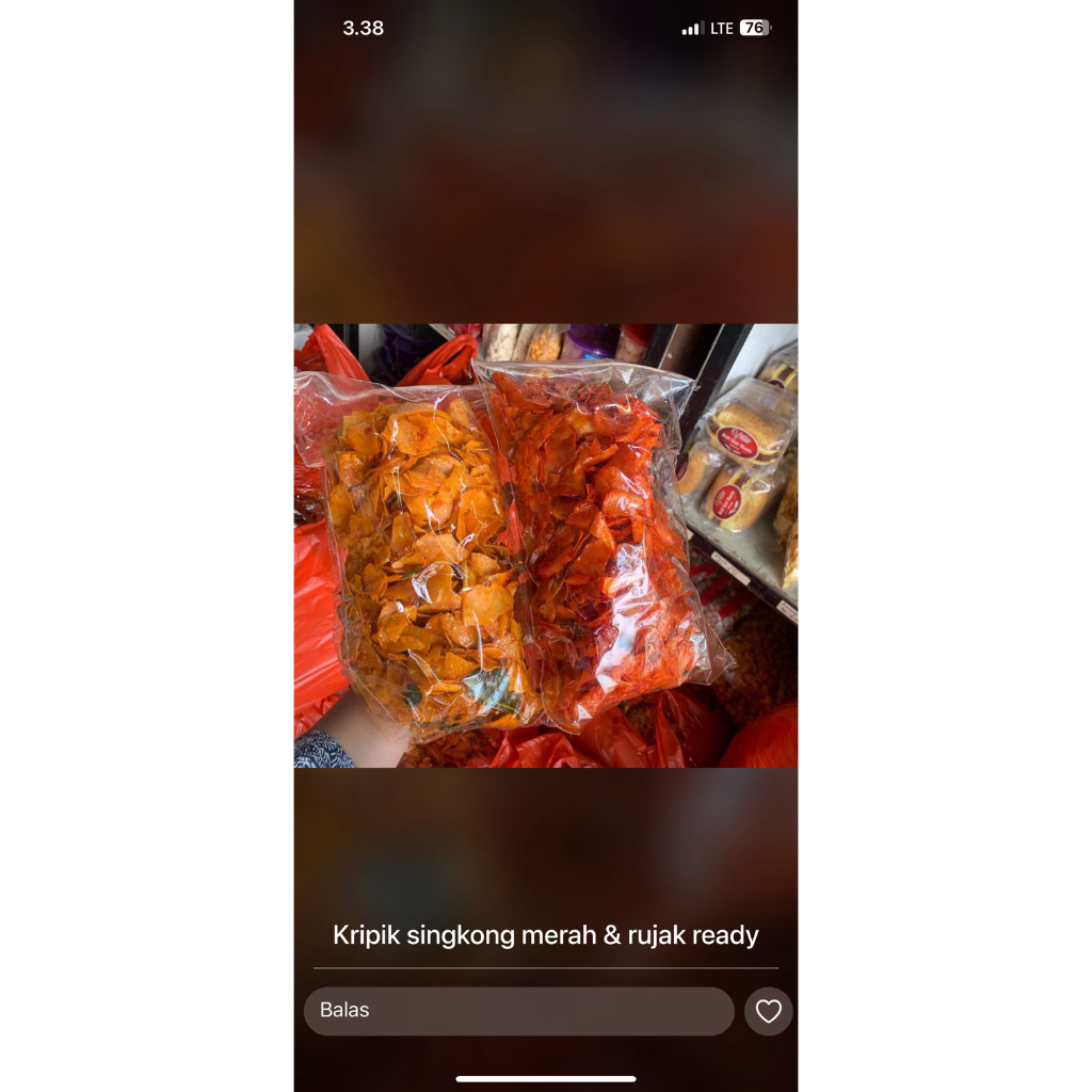 

kripik singkong balado dan bumbu rujak