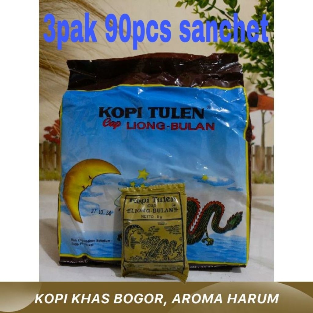 

Kopi Cap Liong Bulan Tanpa Gula 8g ( 3pak isi 90pcs Sanchet )