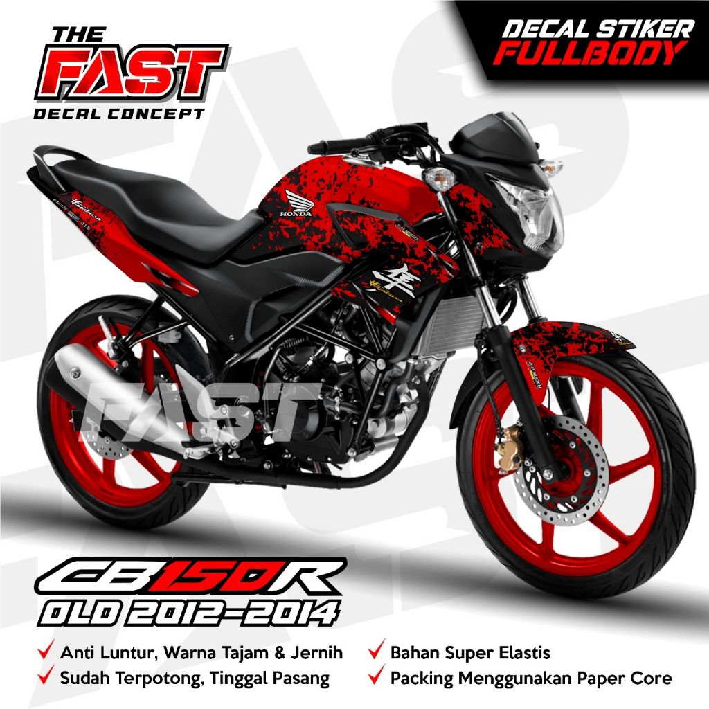 Decal Cb150r Old Full Body Stiker Cb150r Old Full Body Cb 150r Old Full Body_ Stiker CB Motip HAYABU