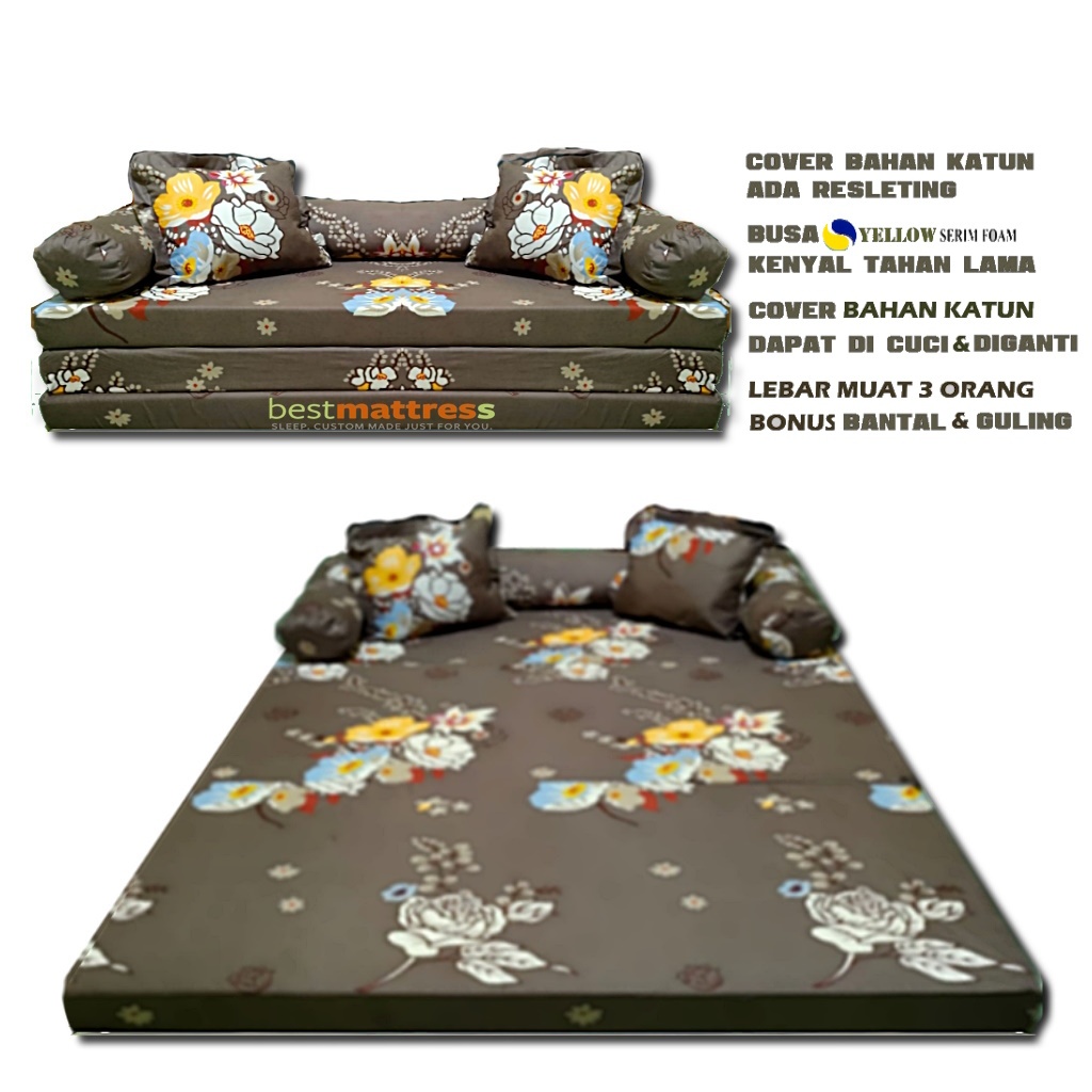 Sofa Bed Karakter Lipat Minimalis Motif Inoac