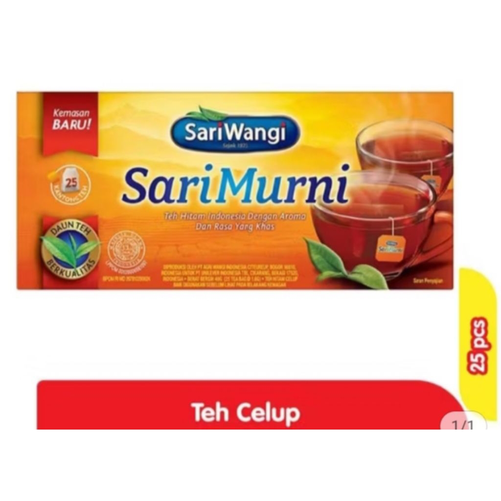 

SariMurni Teh Hitam Celup 25 Bag