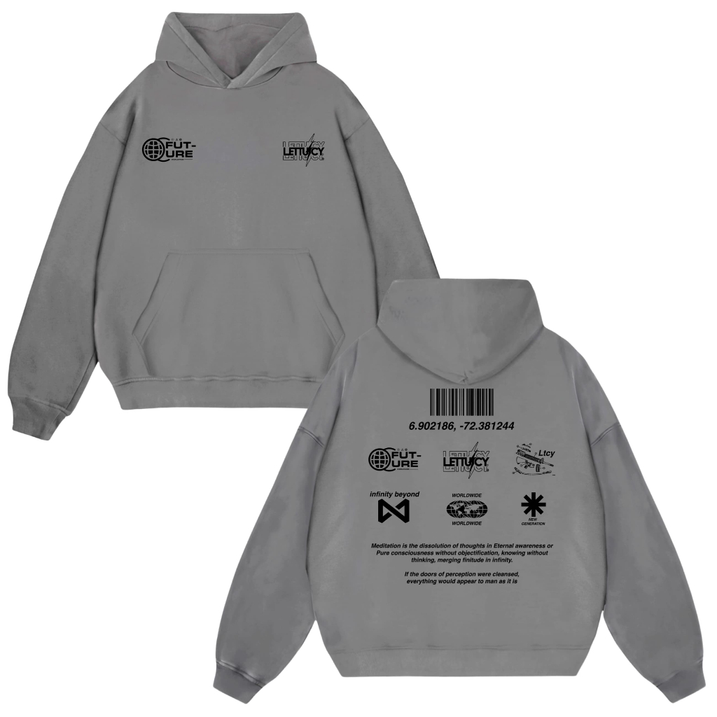 Lettucy Hoodie Boxy Fleece Cotton Cvc | Hoodie Boxy Future puff