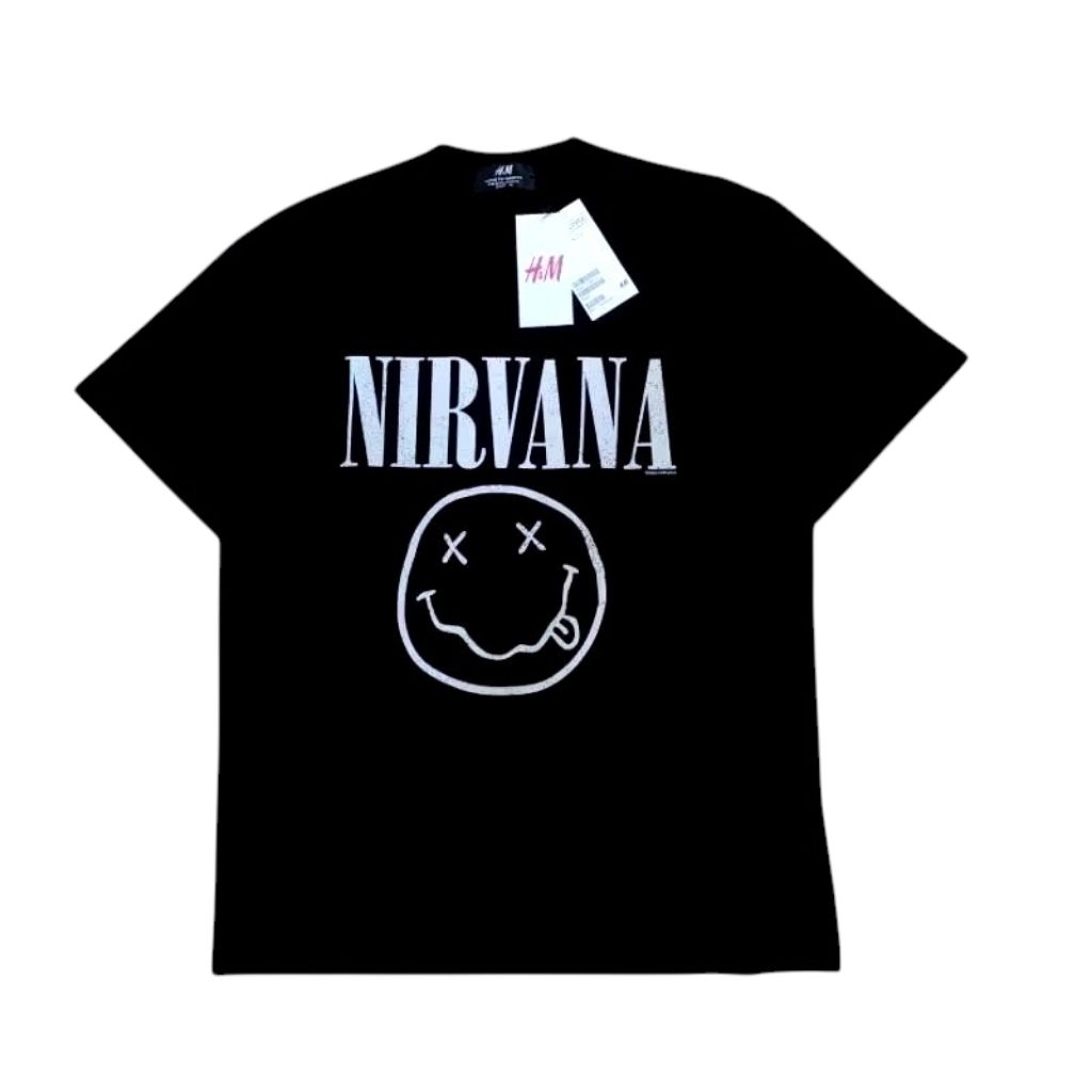 T-shirt H&M collab Nirvana smile unisex