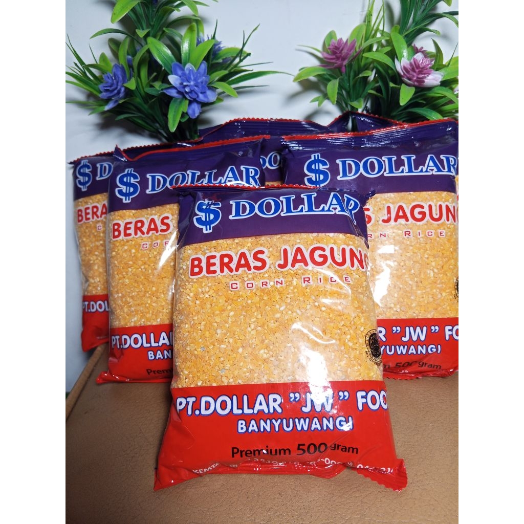 

2kg.4bungkus beras jagung DOLLAR SUPER premium