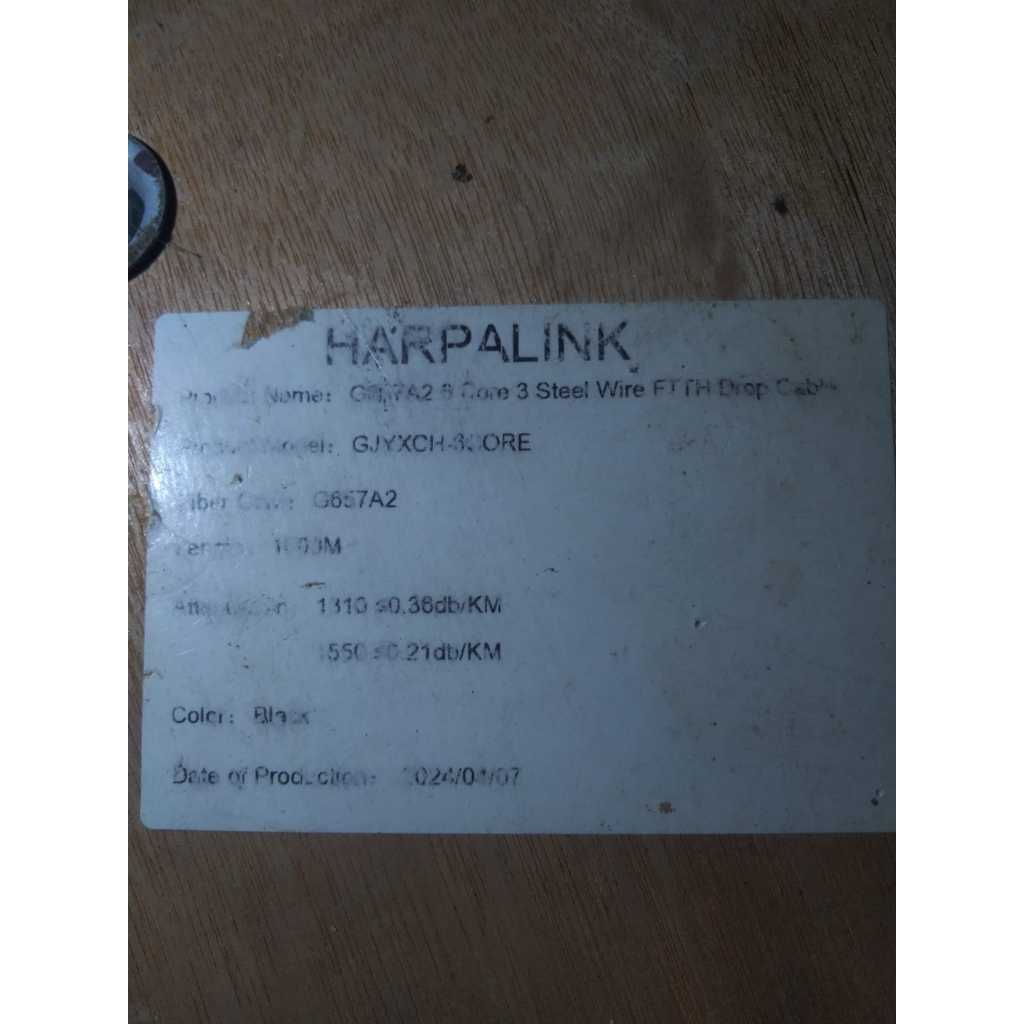 KABEL FIBER OPTIC 6 CORE 3 SELING