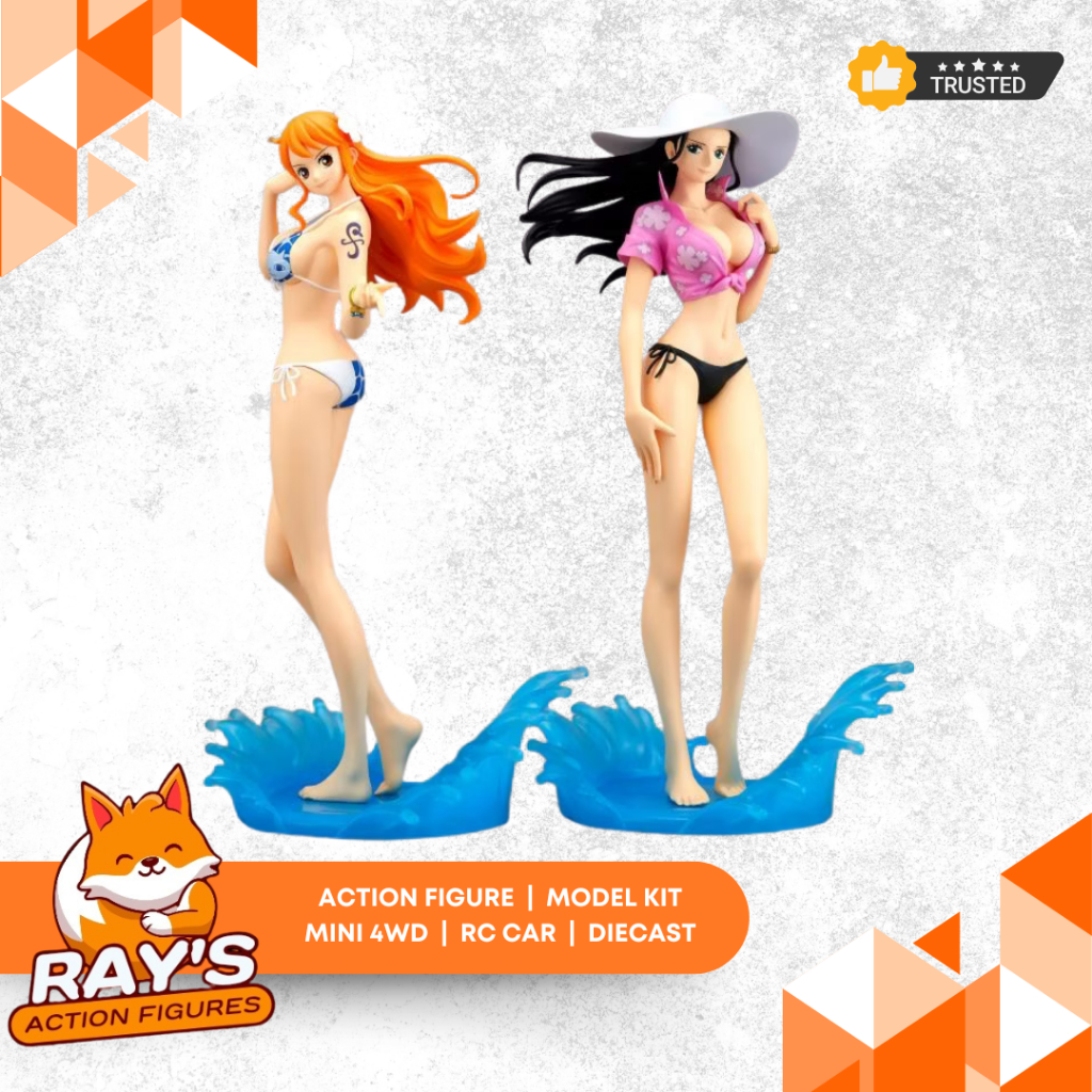 Action Figure Nami Robin One Piece Glitter & Glamours Splash (Sepasang)