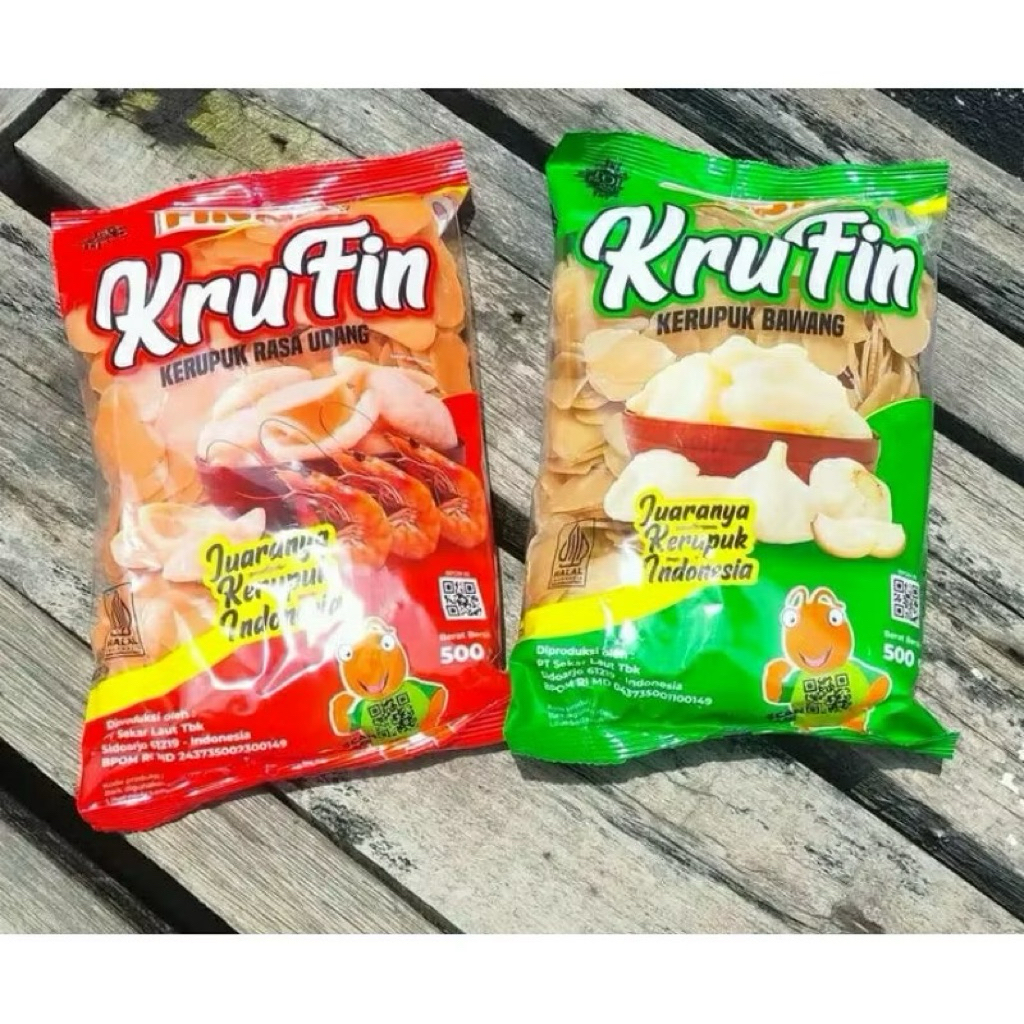 

KRUFIN kerupuk finna rasa bawang dan udang kemasan 250gr 1dus isi 20pack-kerupuk bawang dan udang mentah finna 1dus kemasan 250gr