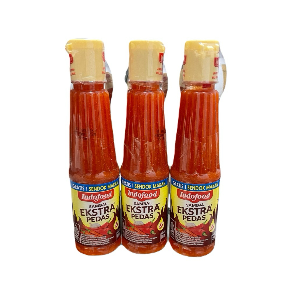 

(GRATIS SENDOK MAKAN) indofood saus sambal exstra pedas 135ml