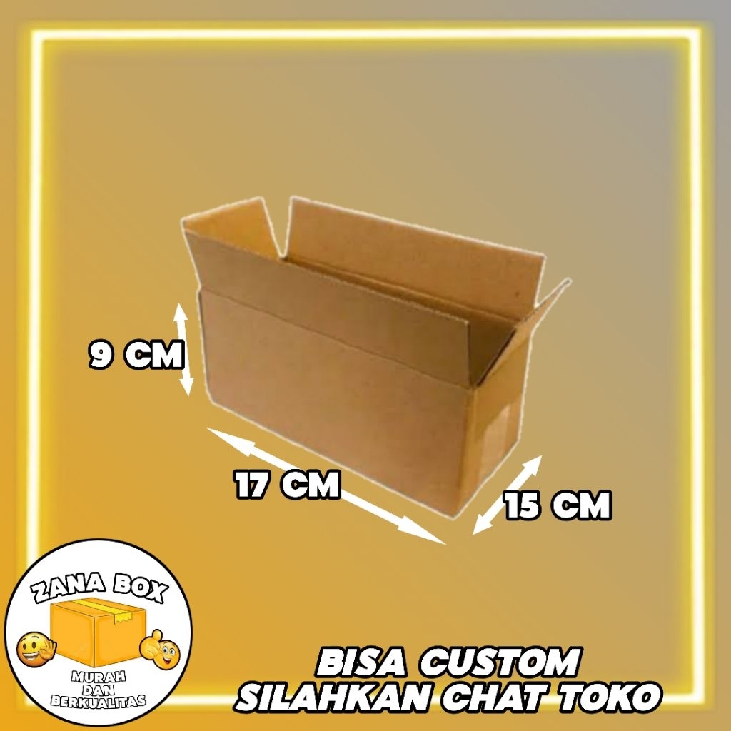 

kardus packing ukuran 15x17x9