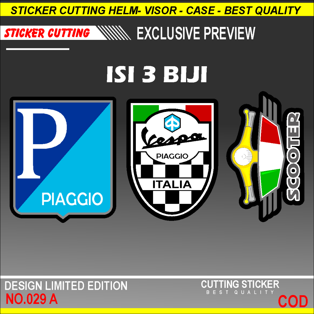 Stiker Motor Vespa, Sticker Motor Vespa, Stiker Motor Keren, Stiker Racing Motor, Sticker Racing