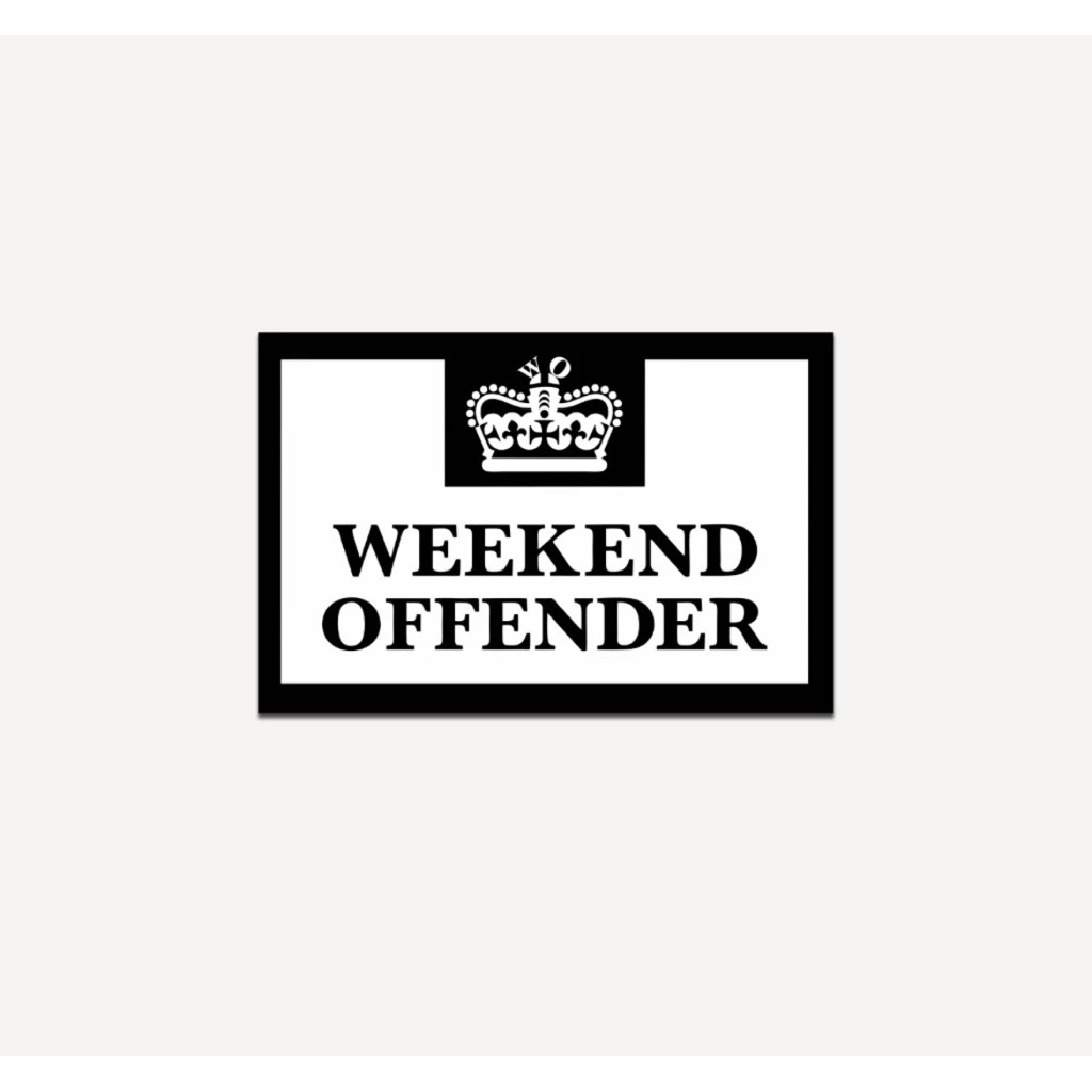 

STIKER WEEKEND OFFENDER STIKER CASUAL HOOLIGAN ULTRAS STIKER FOOTBALL STIKER CUTTING