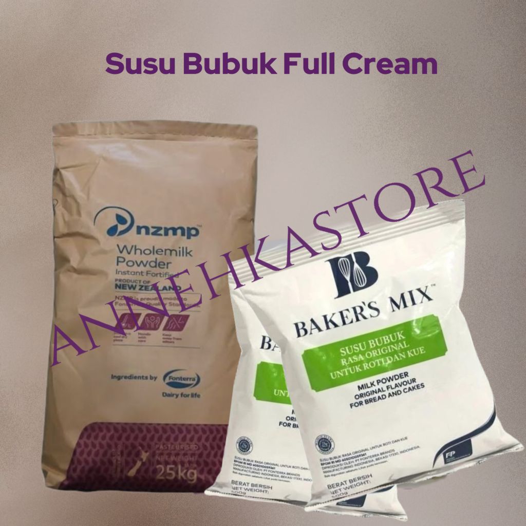 

Susu Bubuk Full Cream Baker Mix / Baker mix susu kemasan 500 gr /susu Bubuk NZMP Barang Original Dijamin jos