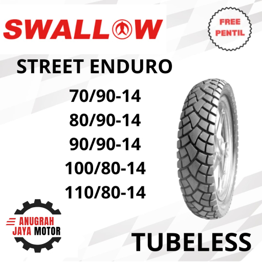 SWALLOW STREET ENDURO Ban Ring 14 80/90 90/90 Ban Motor Ring 14 BanLuar Motor ring 14 Ban Tubles Rin