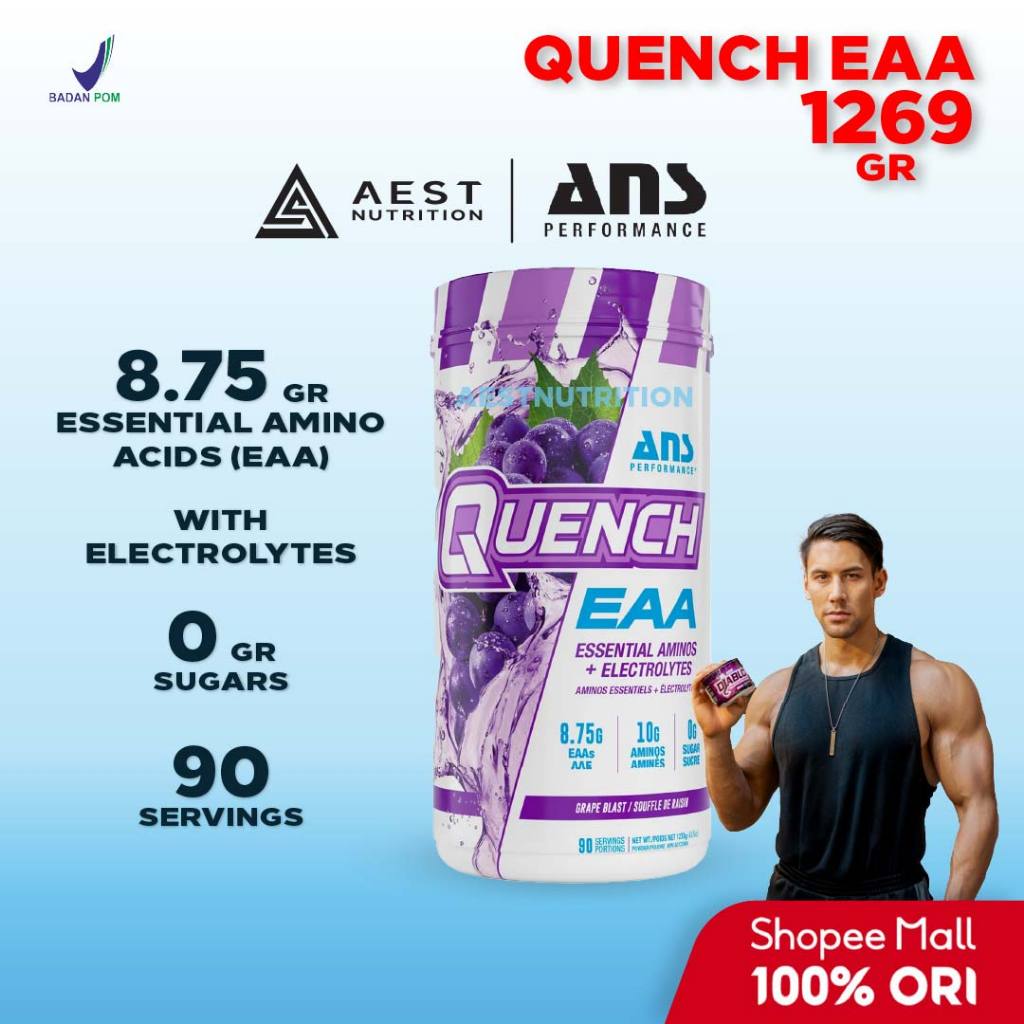 ORIGINAL ANS Performance Quench EAA 90 Servings - Suplemen Essential Amino Acid Fitness +