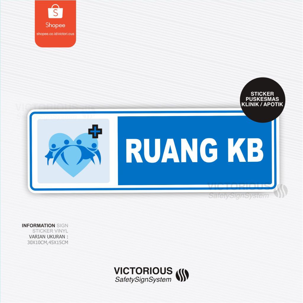 

Sticker Information Sign Rambu Ruang KB