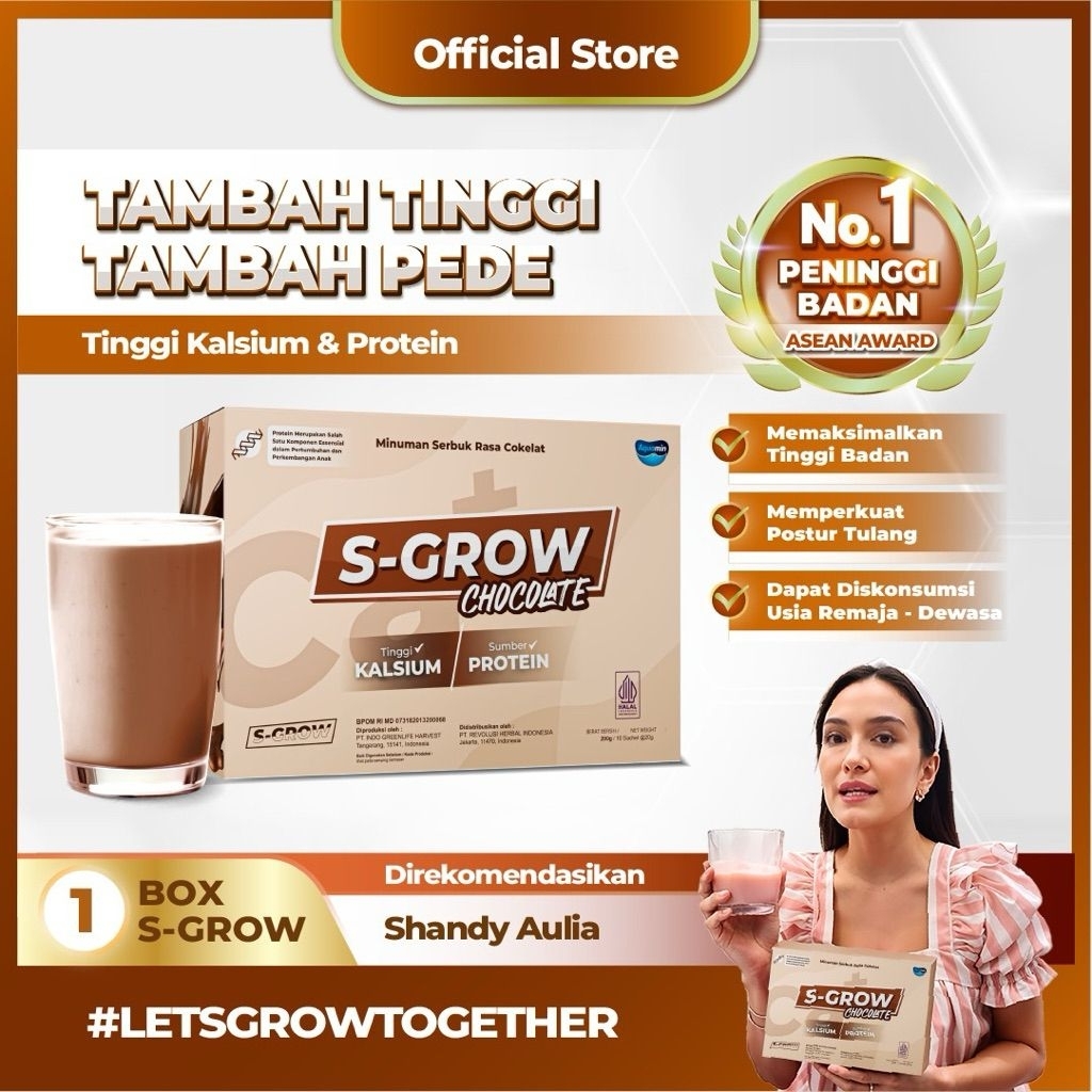 

PROMO S-GROW CHOCOLATE 1BOX - Peninggi Badan Terbaik Cocok Untuk Remaja Dan Dewasa