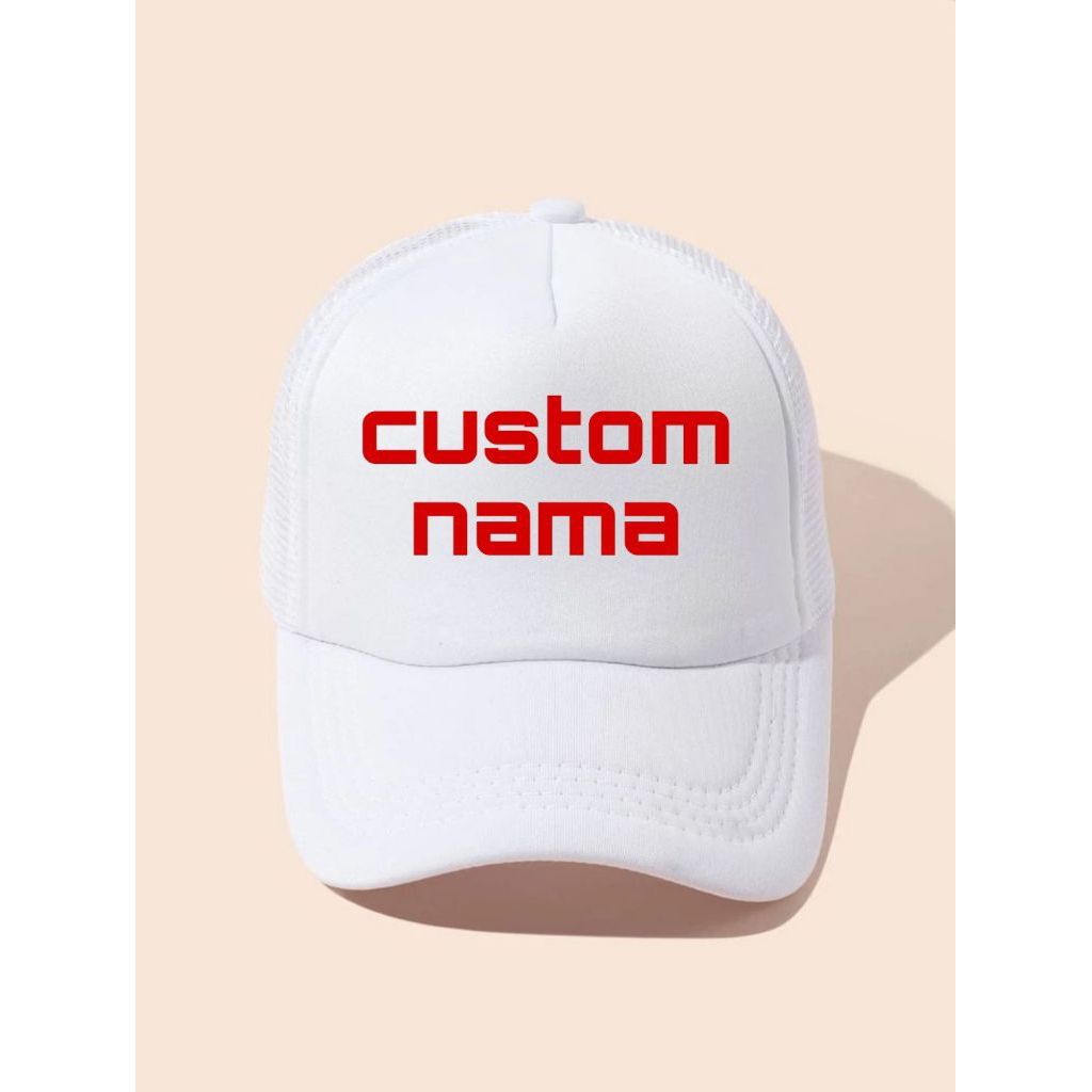 topi custom nama anak topi Agustusan topi merah putih topi keren