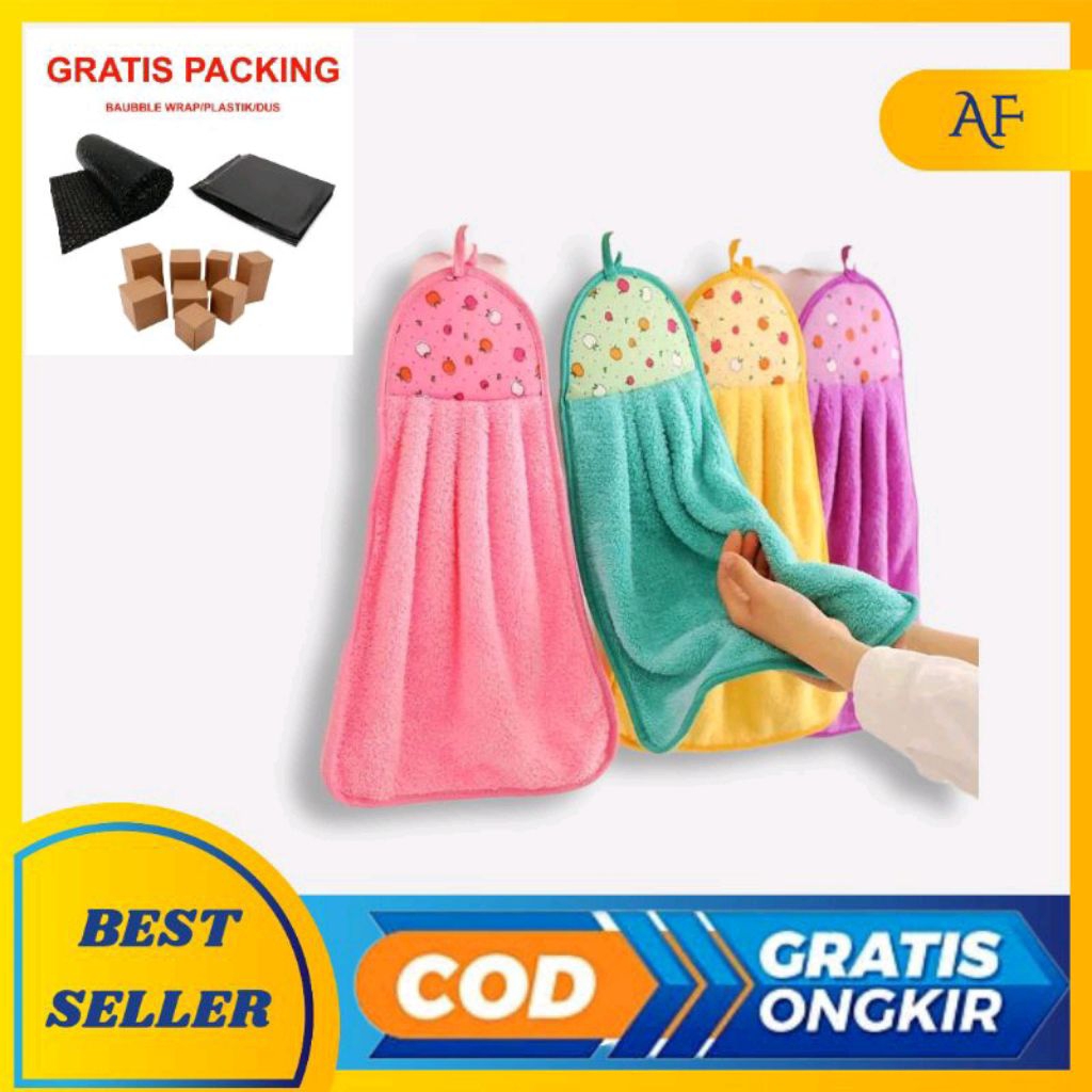 Lap gantung kain lap tangan gantung kain microfiber kain lap gantung serbaguna