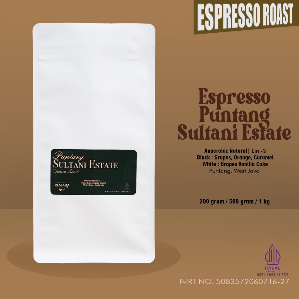 

ESPRESSO PUNTANG SULTANI ESTATE NATURAL ANAEROBIC SINGLE VARIETY LINI S FULL ARABIKA