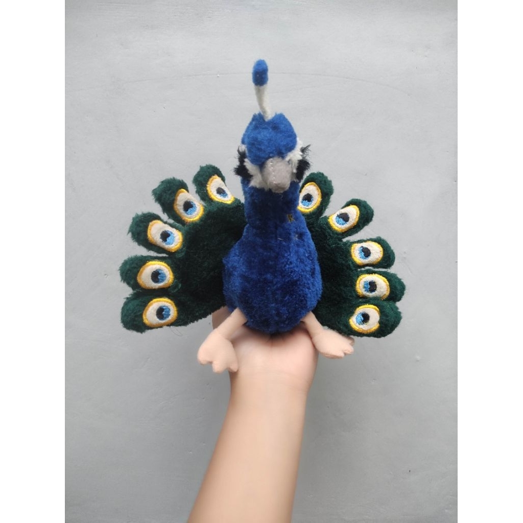 Boneka merak bulu motif bordir like new