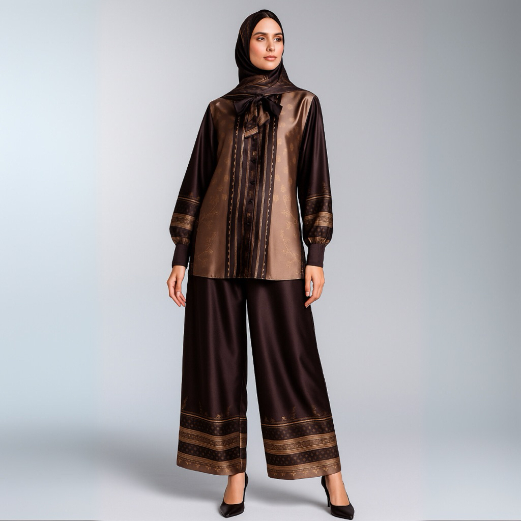 Oneset Sakura Kerah Kemeja Uv Protection Setcel Wanita Muslim Set Hijab By Juragan Gamis By Pastelo