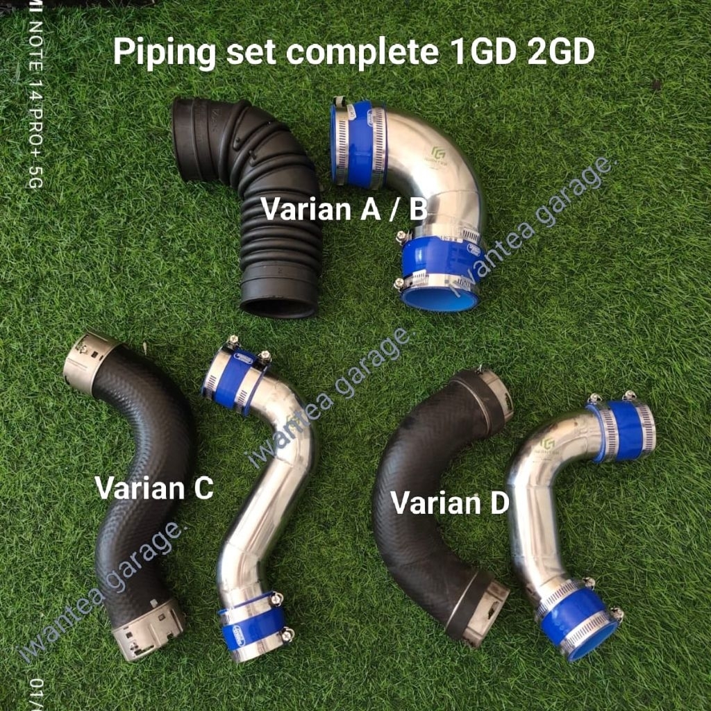 Baru Piping Set Stainless Toyota Vrz Reborn Hilux Mesin 1Gd Dan 2Gd