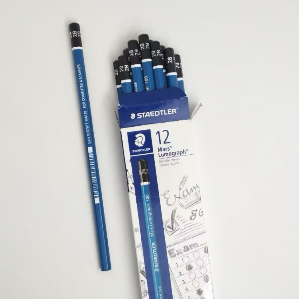 

[3 Pcs] Pensil 2B Staedtler Mars Lumograph 100 Exam - Pensil Ujian Staedtler