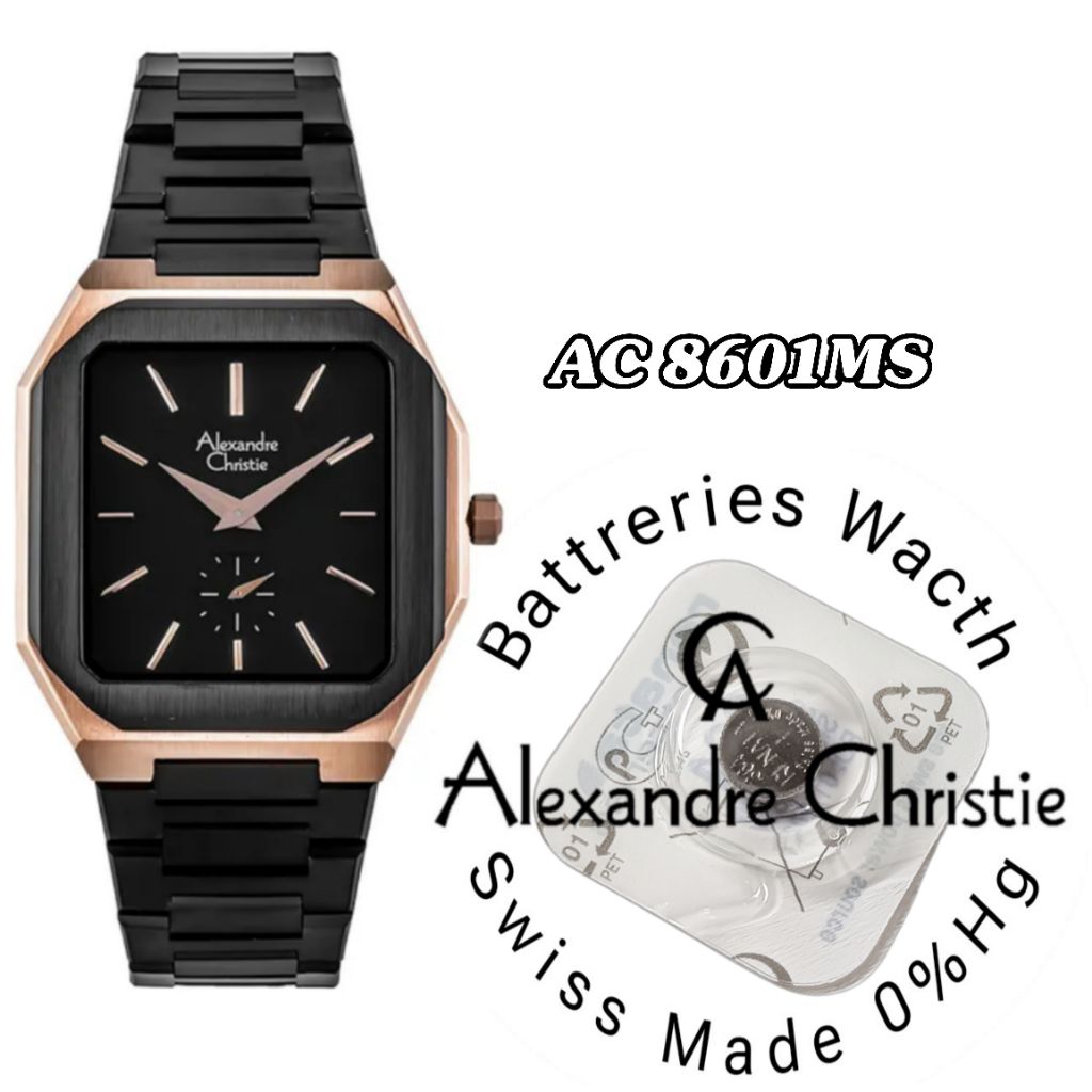 *H battrai jam tangan Alexandre Christie 8601ms battrai jam tangan battrai pengganti