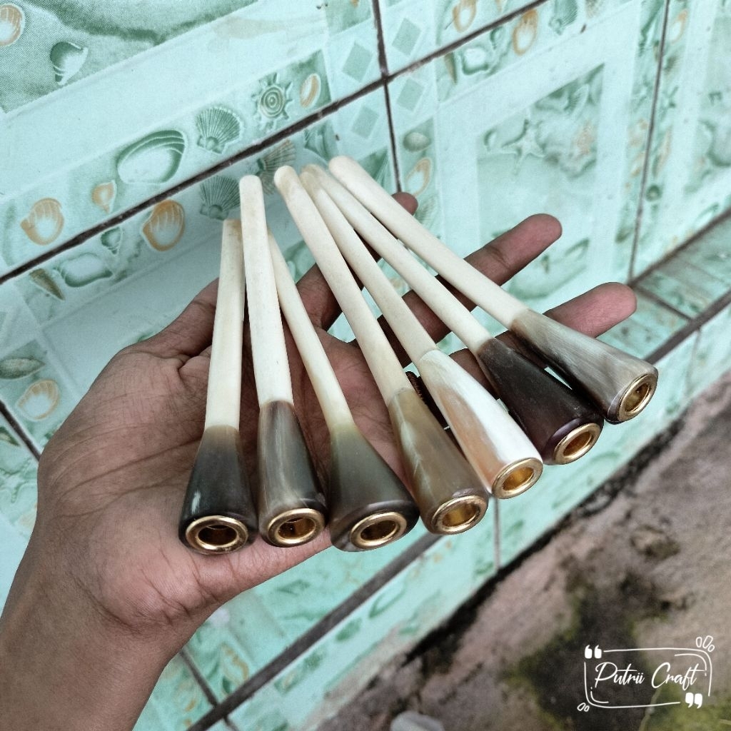 PUTRIICRAFT | Pipa once / once cangklong / pipa rokok / padutan tulang kalong tulang kelelawar