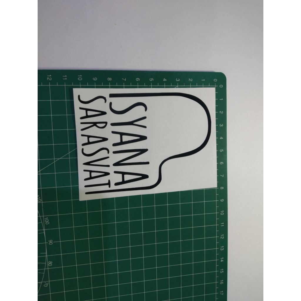 

stiker cutting istana sarasvati