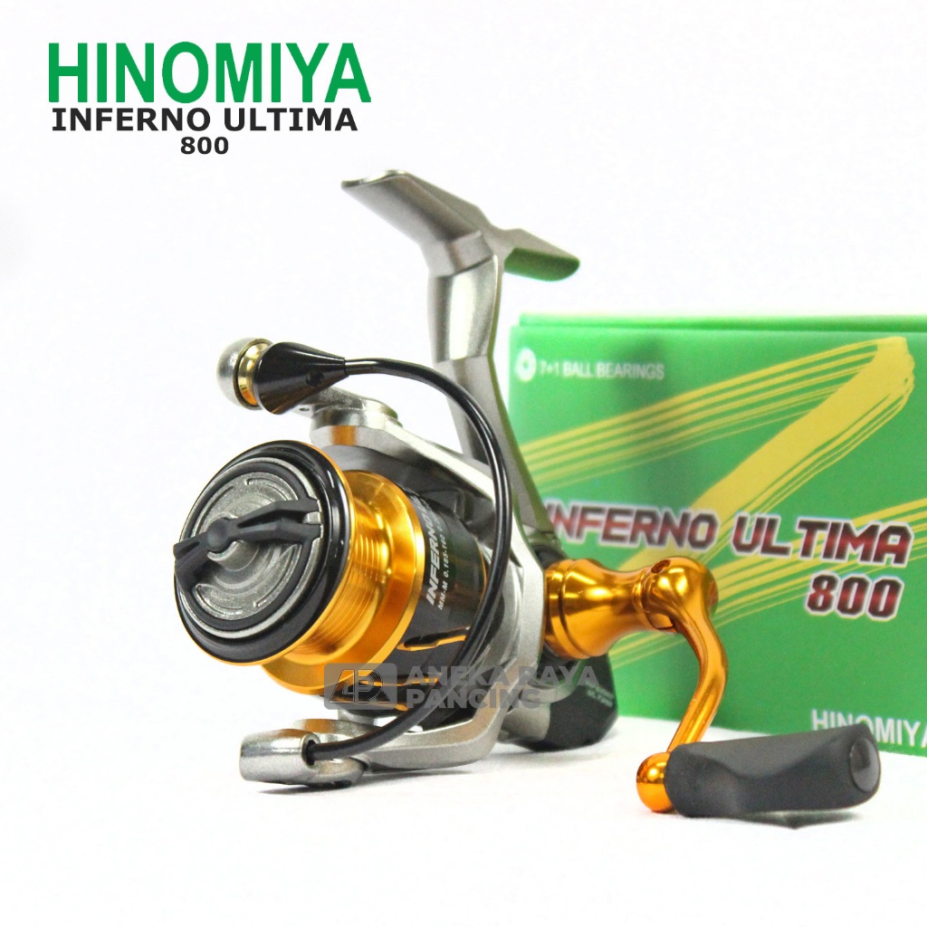 REEL HINOMIYA INFERNO ULTIMA 800 / Ril Ultralight Spinning / Ril Casting Spinning / Ril Kecil Kuat /