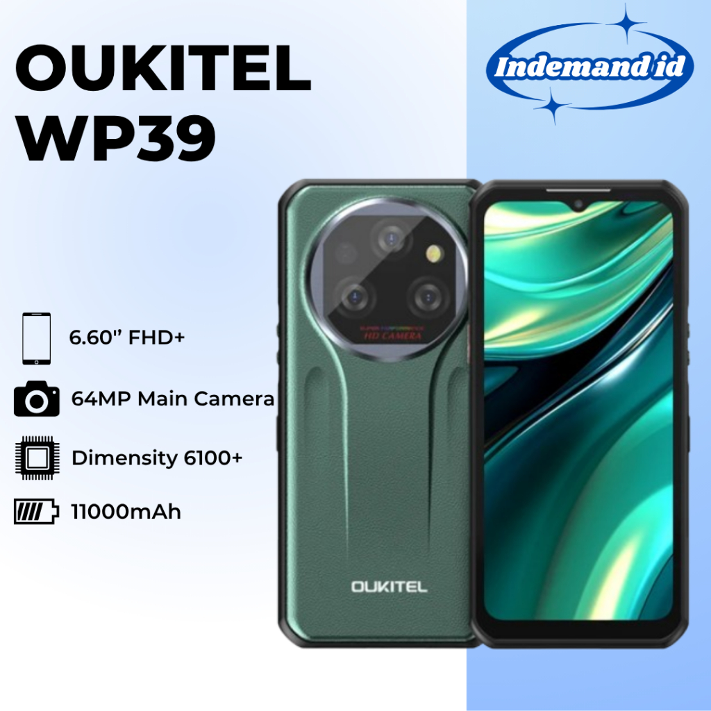 Oukitel WP39 5G Android 14 24GB 256GB 6.60 "FHD 64MP 11000mAh