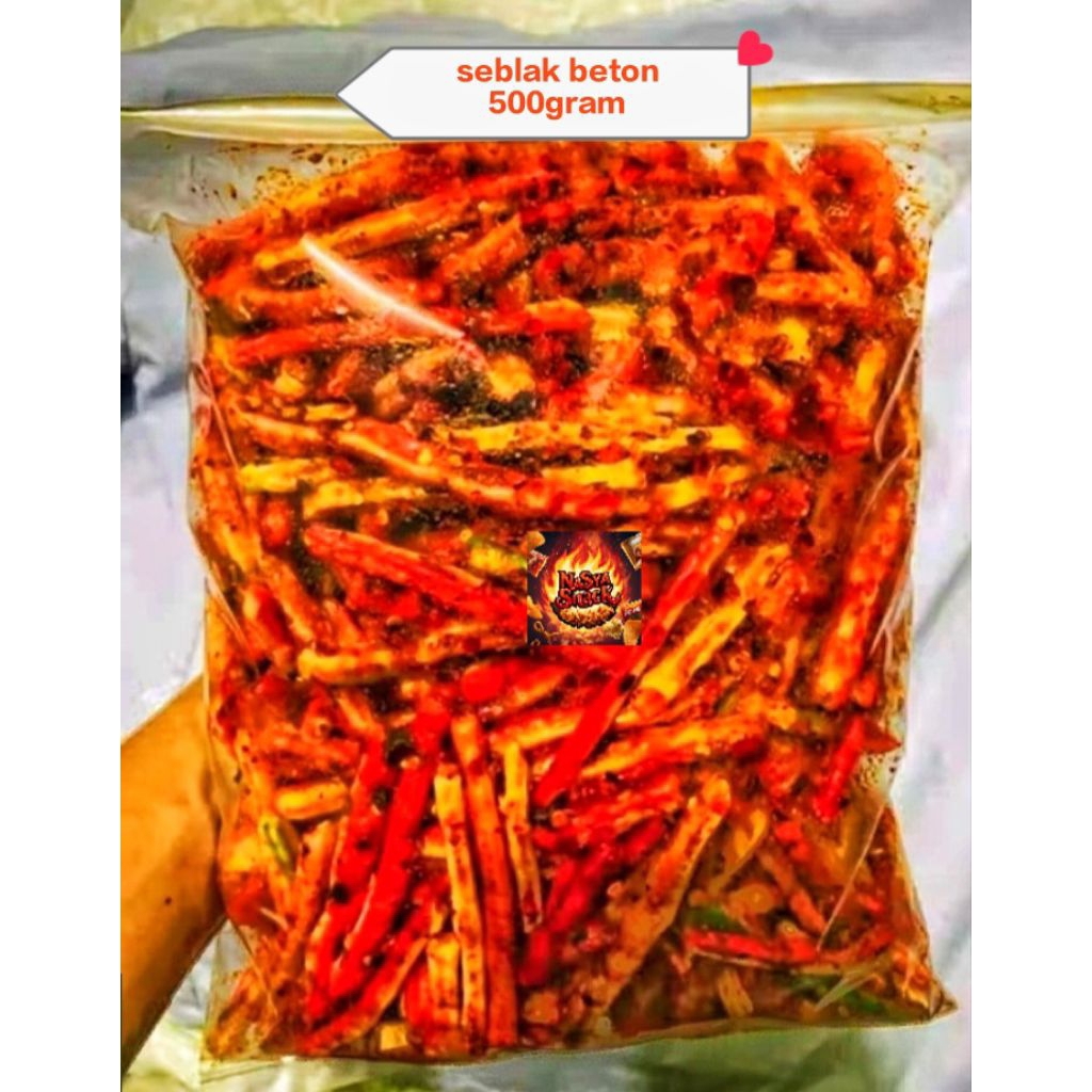 

Seblak Beton Pedas Gurih Daun Jeruk 500gram