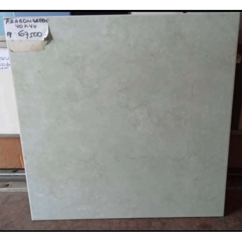 keramik 40x40 lantai glossy hijau marmer milan aragon green
