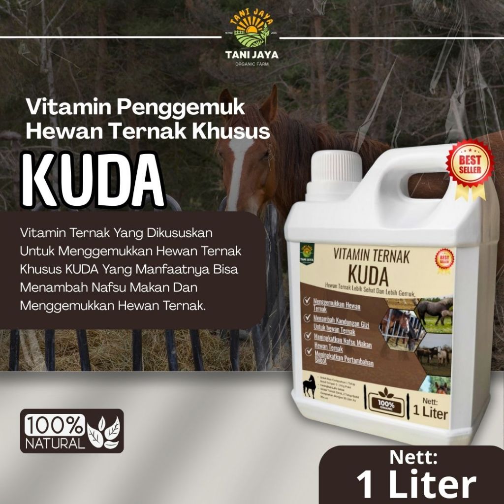 Vitamin Kuda Cepat Gemuk Vitamin Kuda Penambah Bobot hewan Ternak Vitamin Peningkat Nafsu Makan