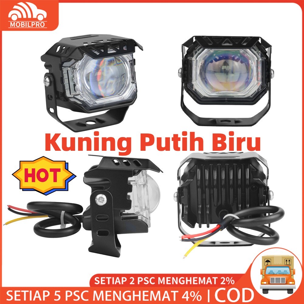 LAMPU LED TEMBAK LASER LAMPU TEMBAK SQL SUPER BRIGHT 20 WATT LAMPU Colorful PutihKuning TEMBAK MOTOR