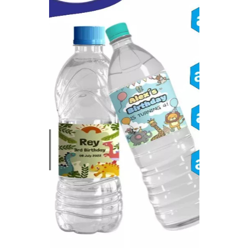 

Stiker Ulang Tahun Anak Label Minuman Custom Anti Air Botol Mineral Water Aqua 330 ML & 600 ML Free Design