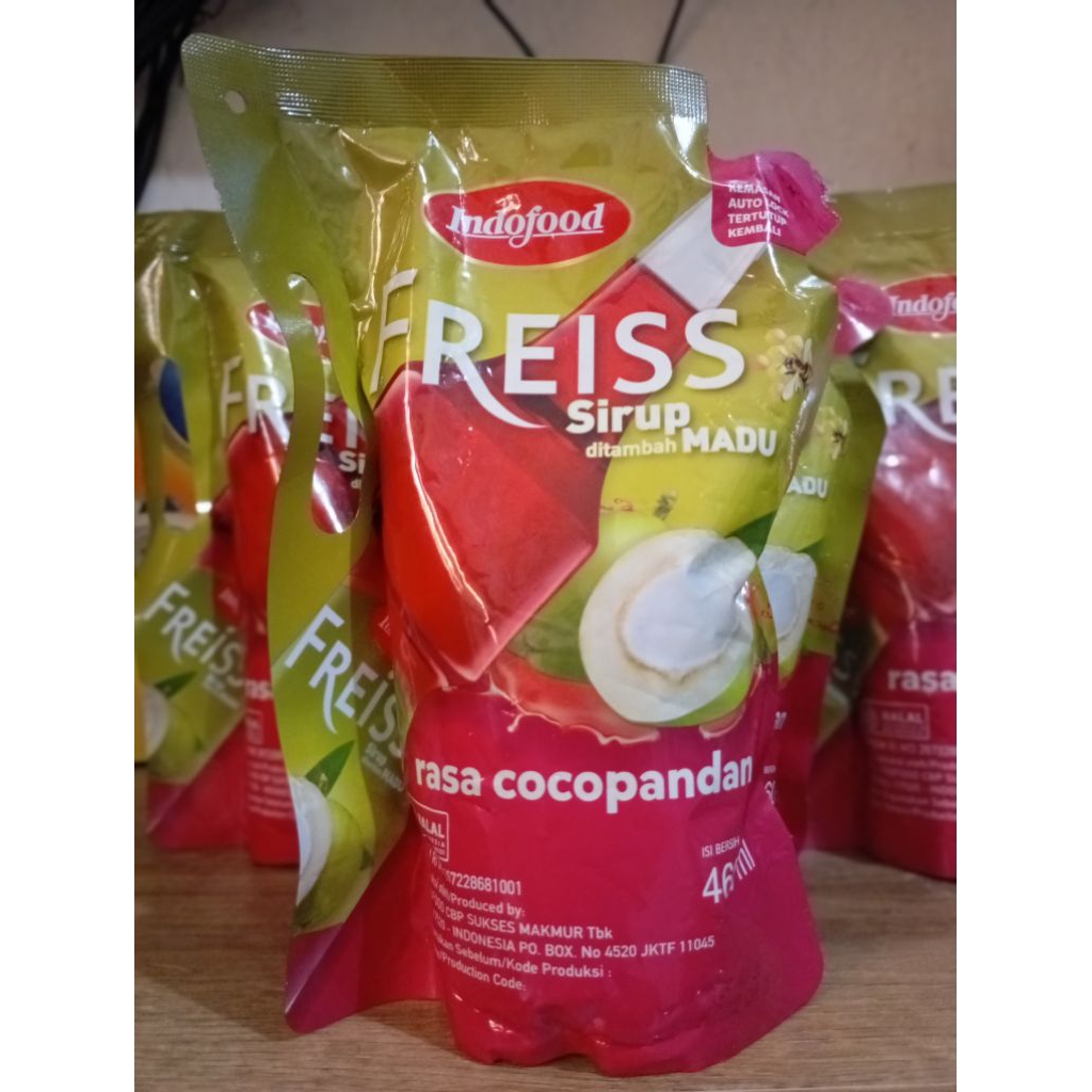 

indofood freiss sirup madu cocopandan refill 460ml