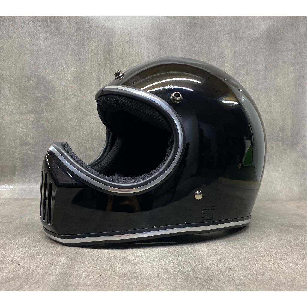 Cakil NIELS ORI SNI - Helm Full Face Cakil Retro Pakai Pet Untuk Pria dan Wanita