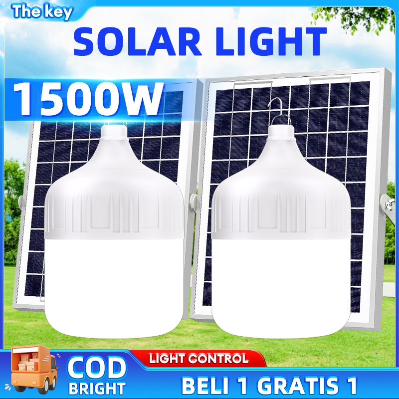 Lampu tenaga surya【Beli 1 Grati 1】 Lampu Tenaga Surya Outdoor Lampu bohlam led LAMPU DARURAT 0 Biaya