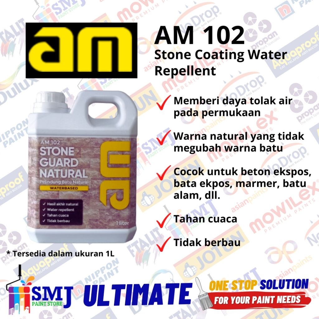 Stone Coating Water Repellent AM 102 cairan batu tembok anti air