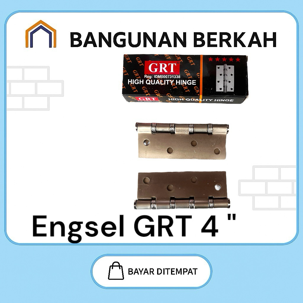 Engsel GRT 4" Inch Engsel Pintu Tebal & Kuat