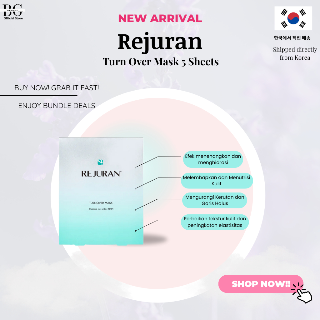 [READY JKT 4 box SAJA] Rejuran DNA SALMON TURNOVER MASK / Rejuran DNA Salmon
