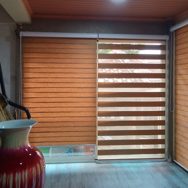 Zebra Blind Eco Slim Merk Sharp Point Tirai Modern Gorden zebra