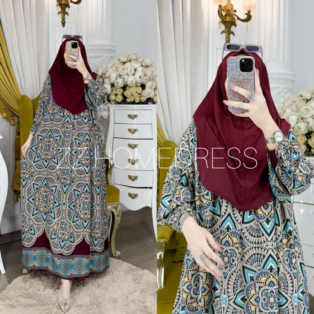 set hijab khumaira by zz homedress