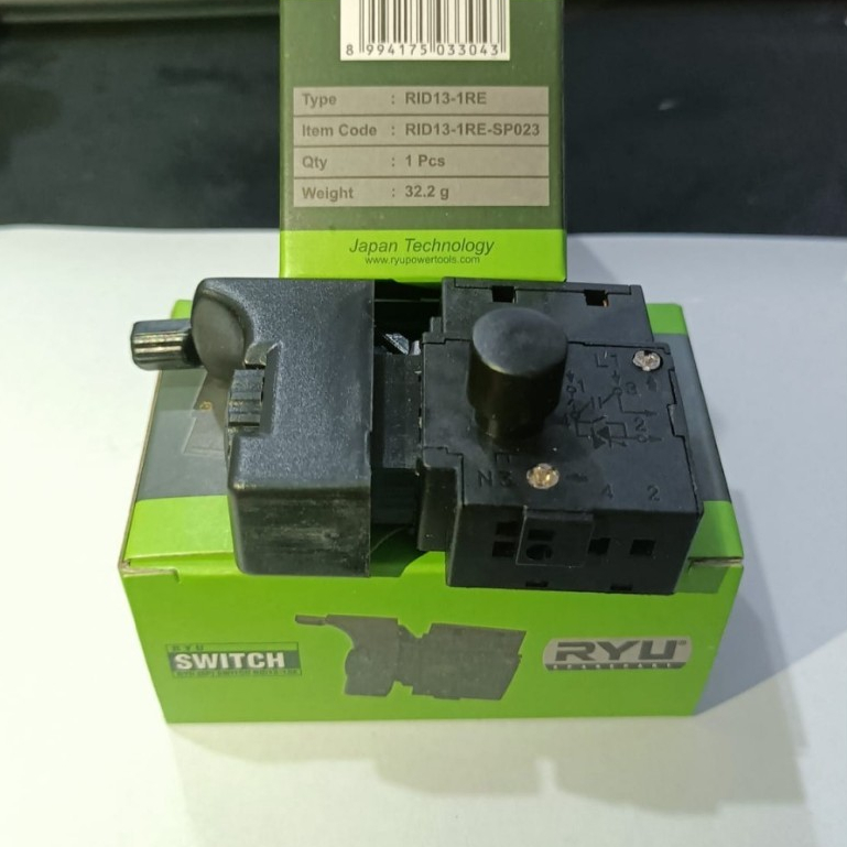 TERMURAH RYU 10mm RDR10-3RE Saklar Switch On Off Mesin Bor Bolak Balik