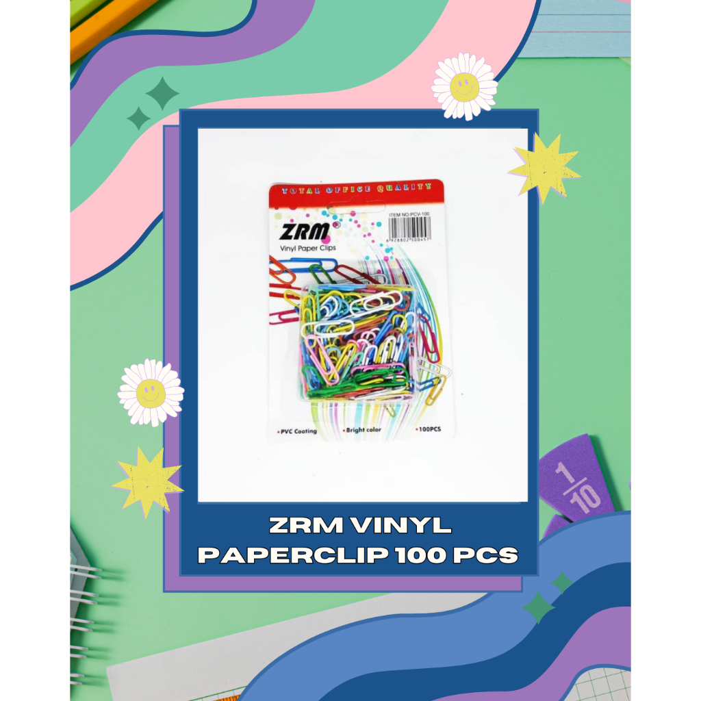 

ZRM PAPER CLIP VINYL 100 PCS