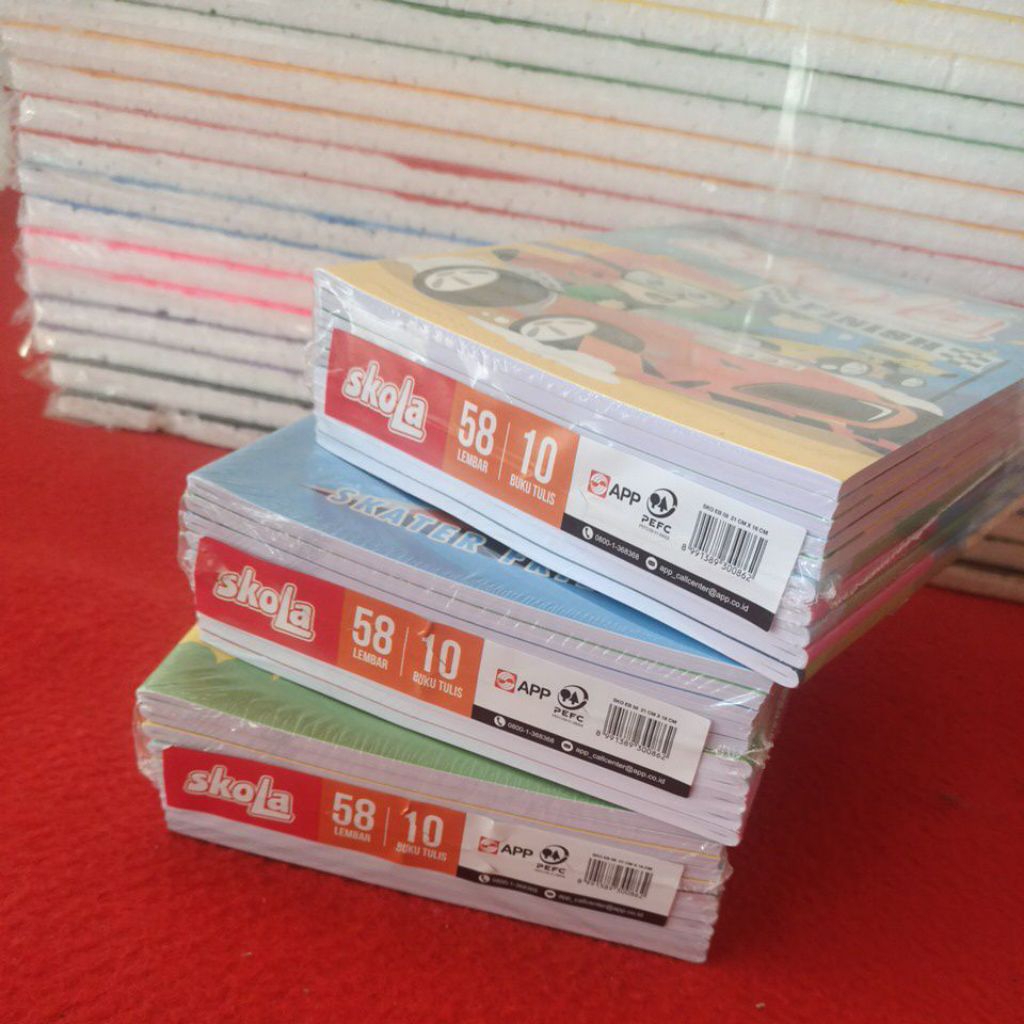 

BUKU TULIS SKOLA 58 LEMBAR ISI 10 PCS