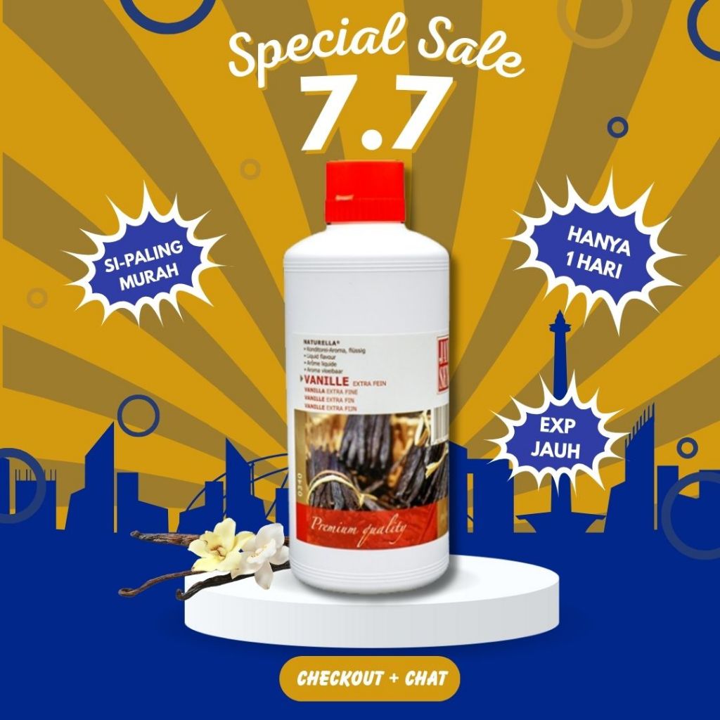 

JANSEN Flavour Vanilla Extra Fine 0344 H 1 Kg / Perisa rasa Vanila 1kg